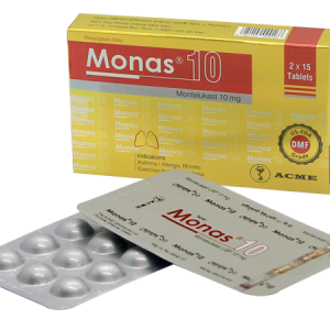 monas 10mg 15's tab acme
